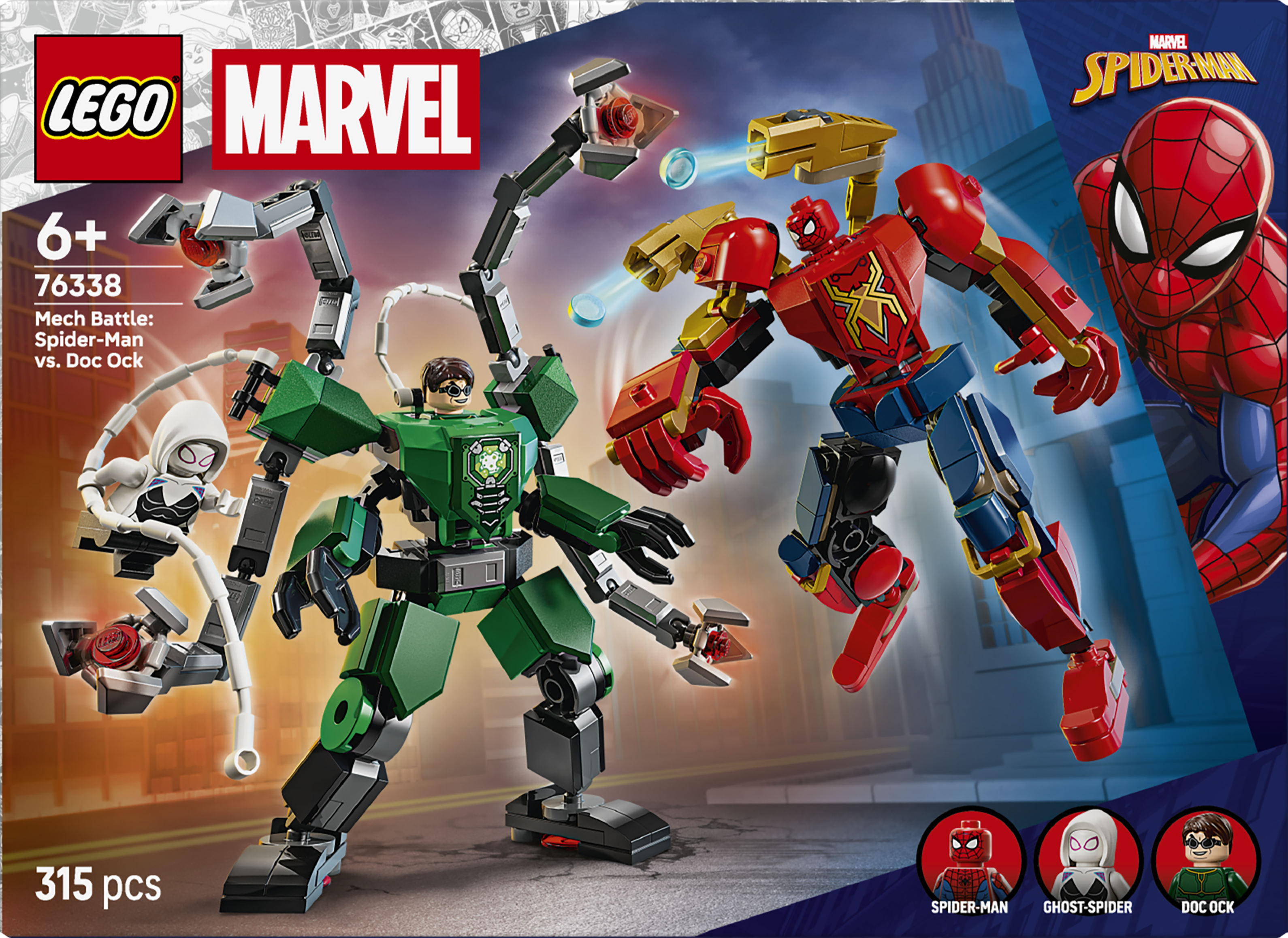 LEGO® | Marvel Robotstrid: Spider-Man mot Doc Ock 76338