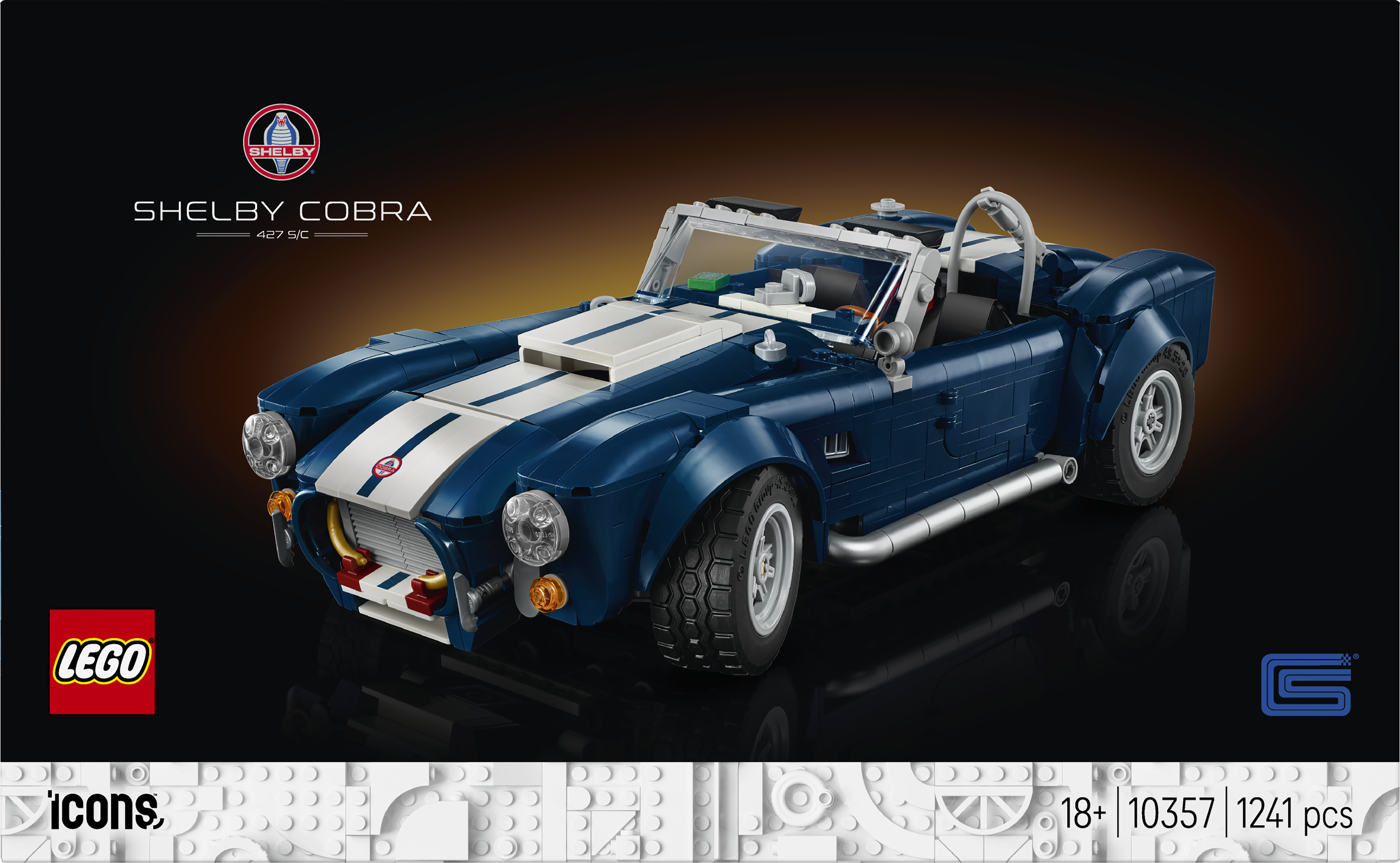 LEGO® Icons Shelby Cobra 427 S/C Bilset med samlarmodell för vuxna 10357