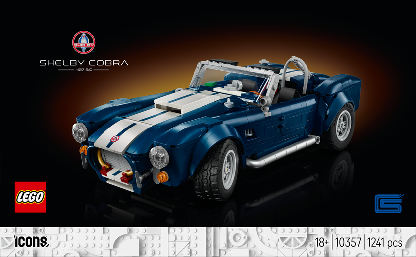 LEGO® Icons Shelby Cobra 427 S/C Bilset med samlarmodell för vuxna 10357
