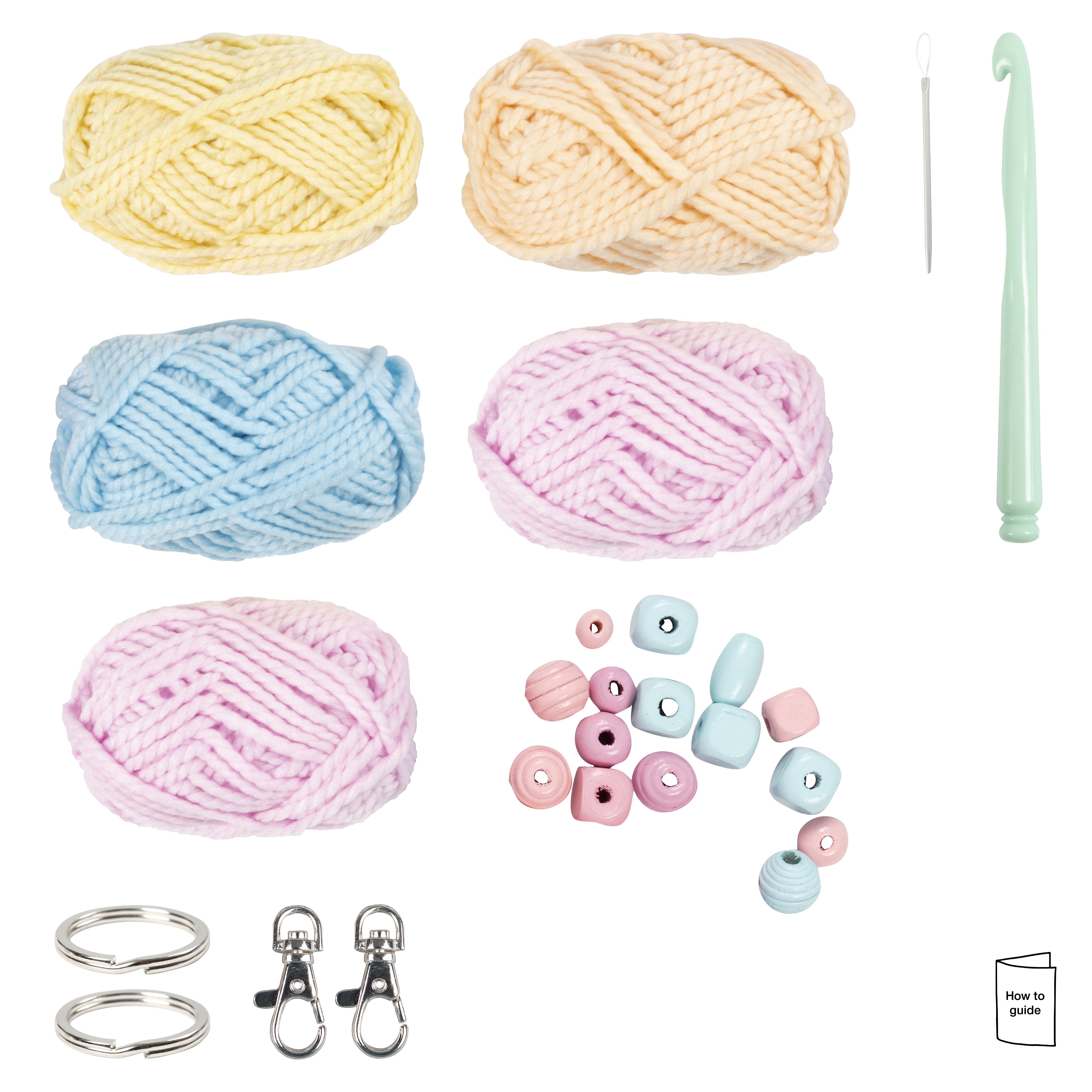 Start Diy Kit Virkning, Mixade Färger, Väskor