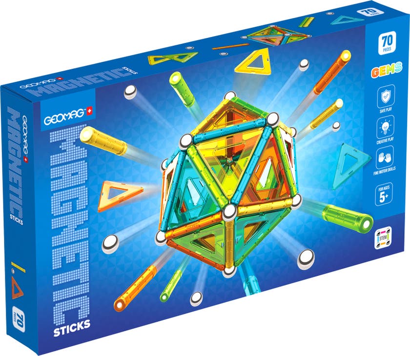 Geomag Magnetic Sticks Gems 70