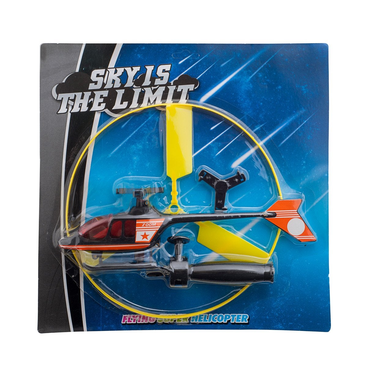 Flygande helikopter med dragsnöre