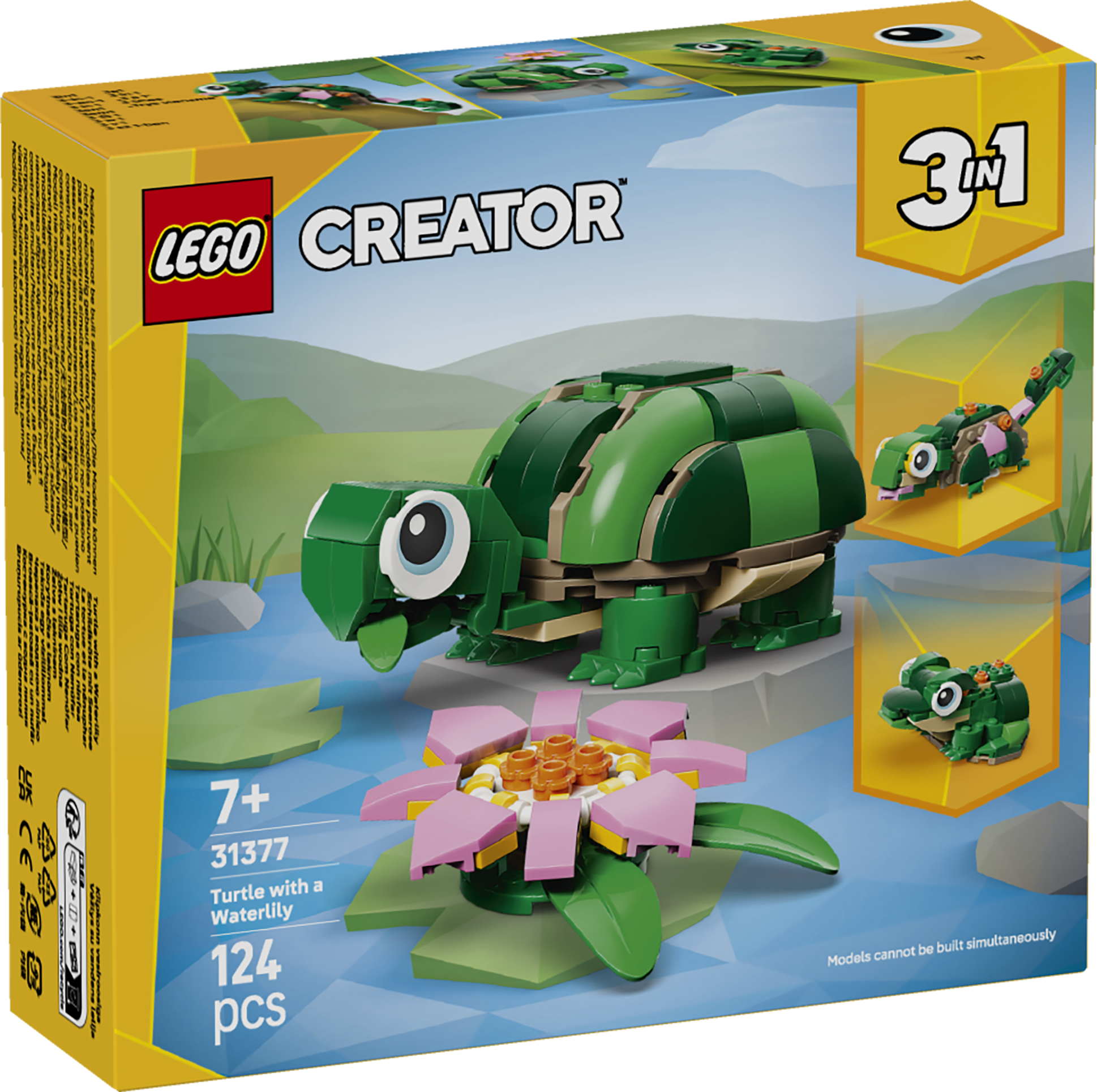 LEGO® Creator 3-i-1 Sköldpadda med näckros 31377