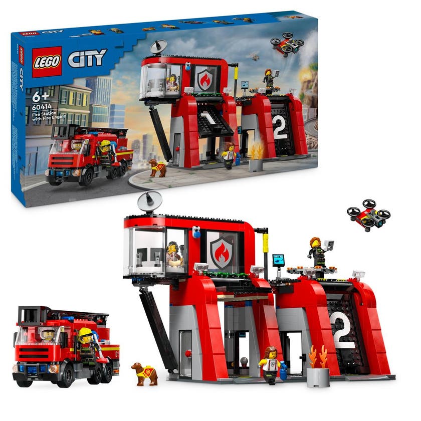 LEGO City 60414, Brandstation med brandbil
