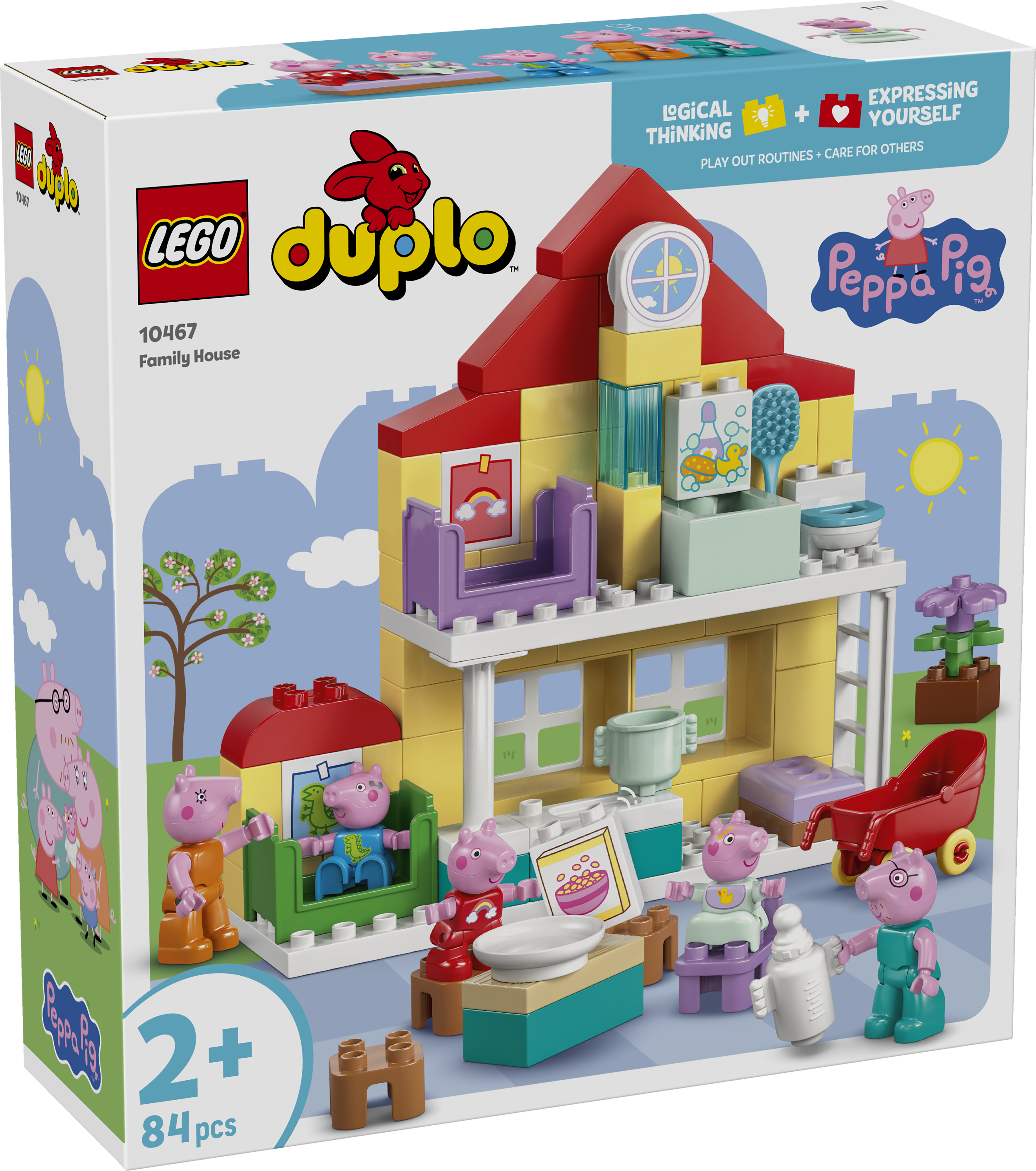LEGO® DUPLO® Greta Gris Familjevilla Byggset med 5 figurer av hela Greta Gris familj – 10467