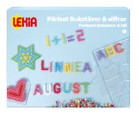 Rörpärlekit lära sig bokstäver och siffror