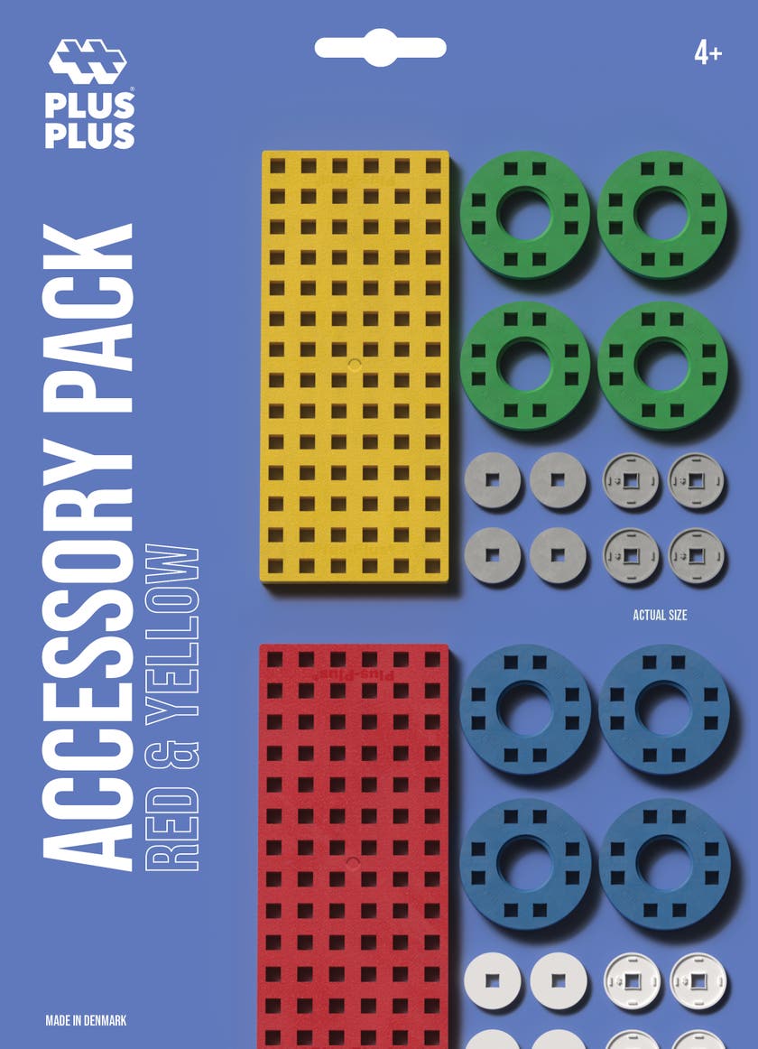 Plus-Plus - Accessory Pack / Red & Yellow