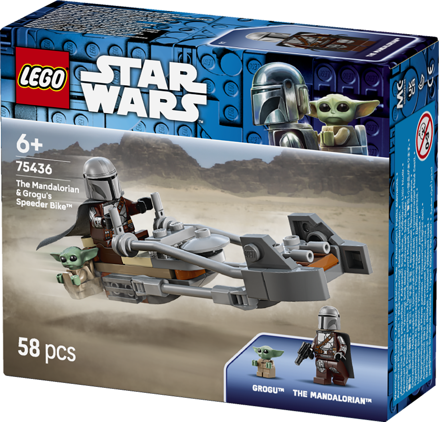 LEGO® Star Wars™ The Mandalorian & Grogu’s Speeder Bike™ 75436