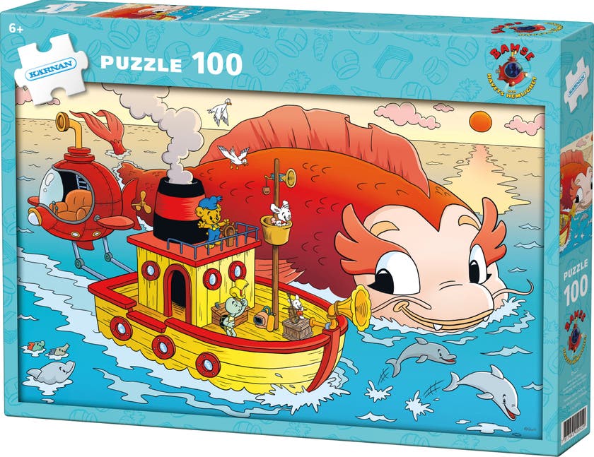 Bamse pussel 100 bitar Havets hemlighet