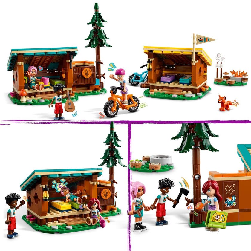 LEGO Friends 42624, Äventyrsläger – Mysiga stugor