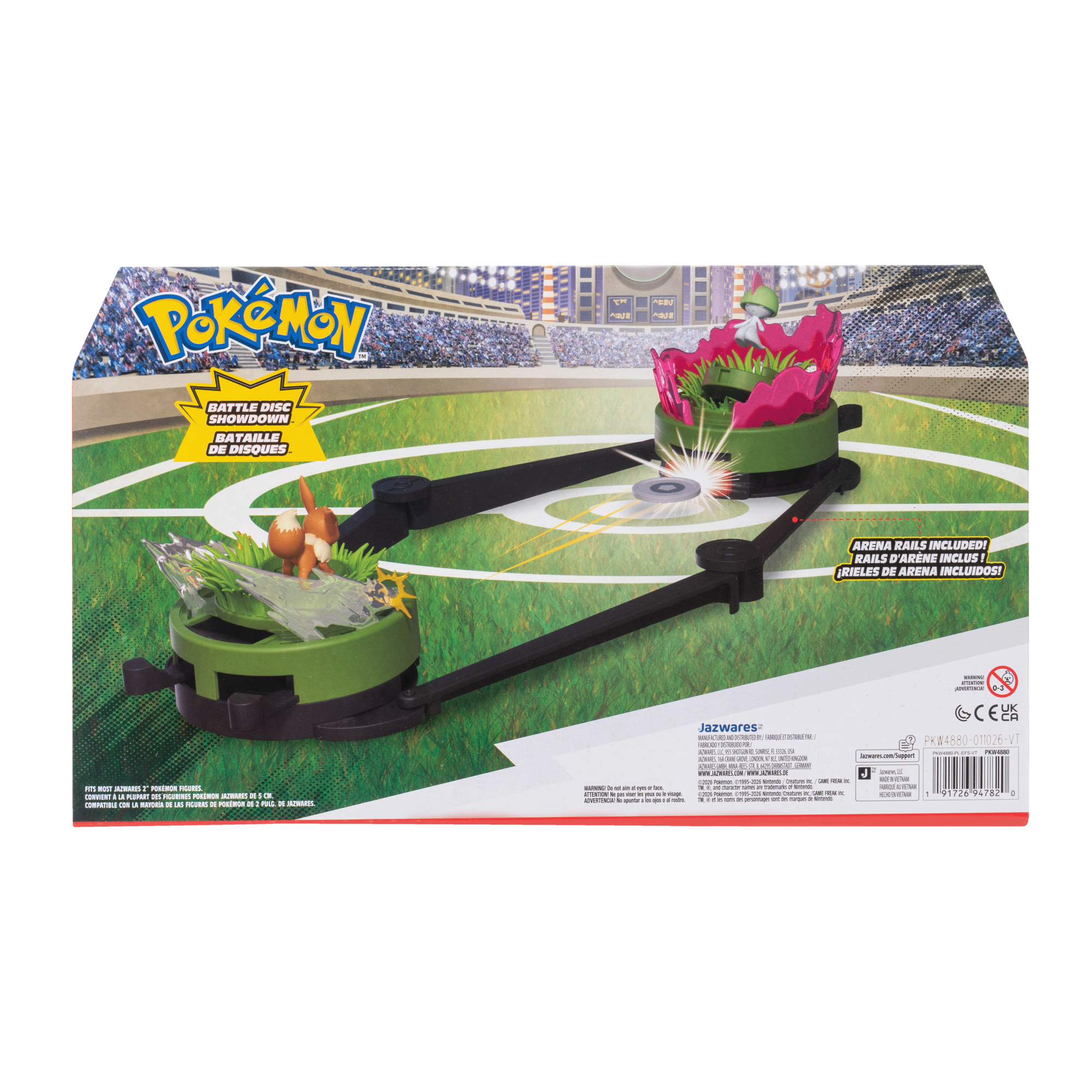 Pokémon Battle Disc Showdown Eevee vs Ralts