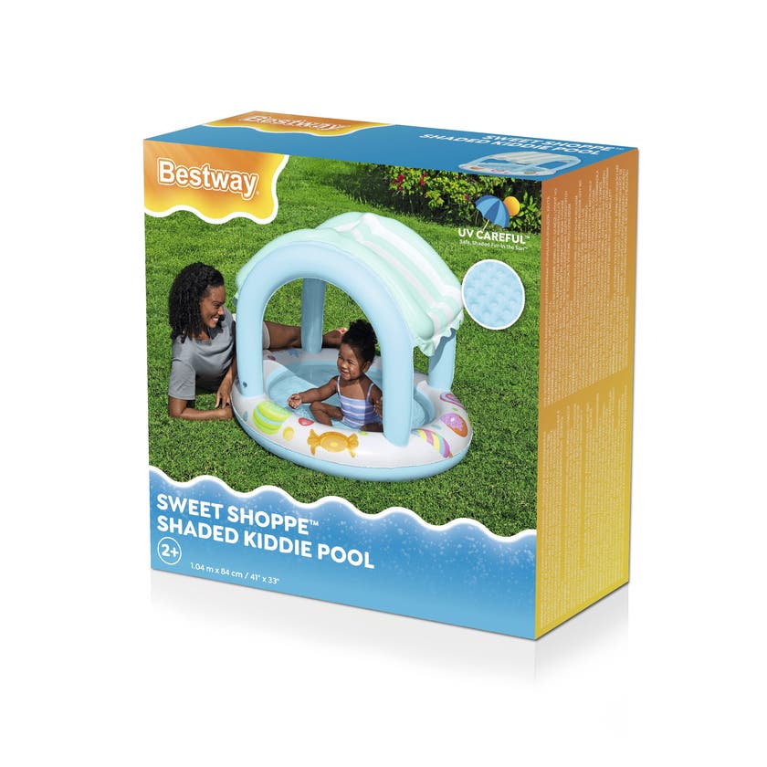 Bestway, Φ41" X H33"/Φ104M X H84Cm Sweet Shoppe Shaded Kiddie pool