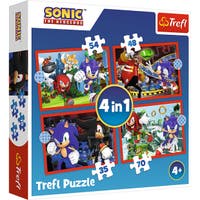 Sonic The Hedgehog Pussel 4-pack