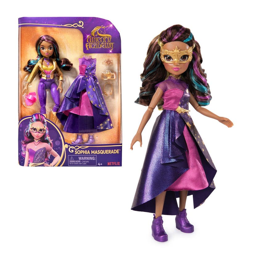 Unicorn Academy, Dlx Doll Sophia Masquerade 24 Cm