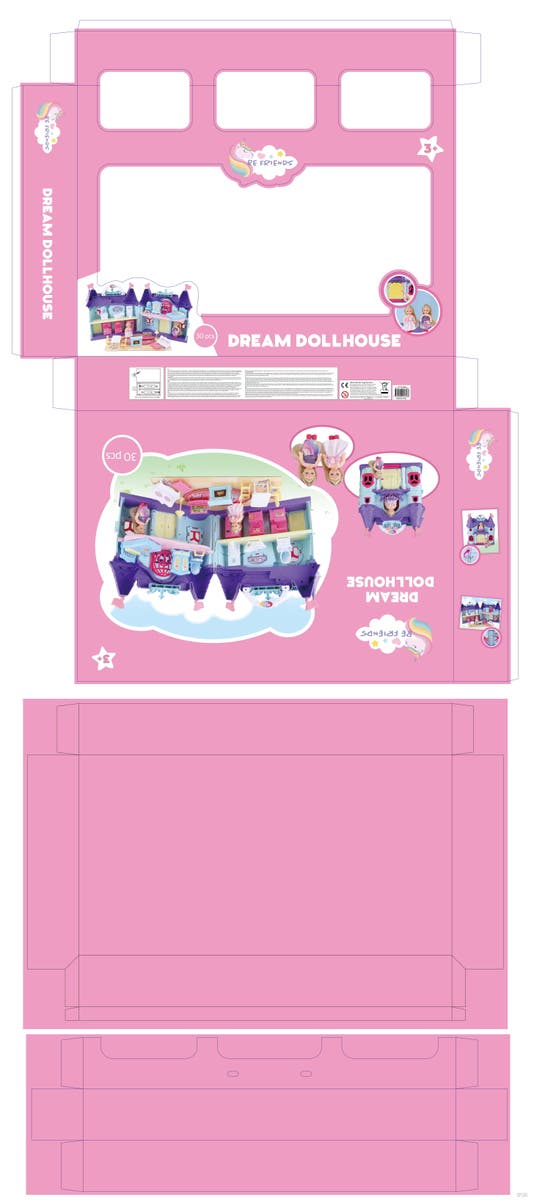 Be Friends Dream Dollhouse Dockhus