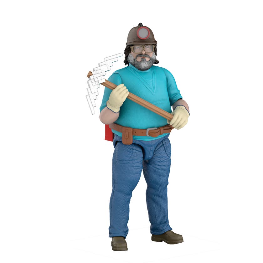Minecraft Movie Steve & Minecart