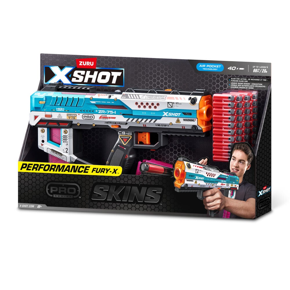 XSHOT SKINS Pro Series Fury-X Blaster med 40 pilar