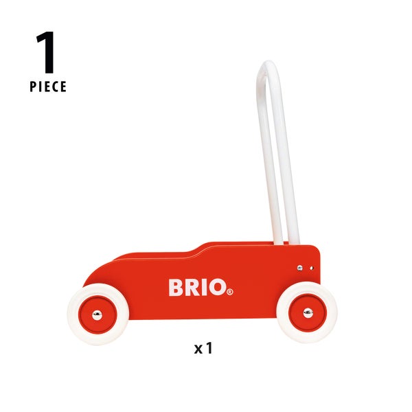 BRIO Lära-Gå-Vagn – Gåvagn med justerbart handtag och broms från 1 år