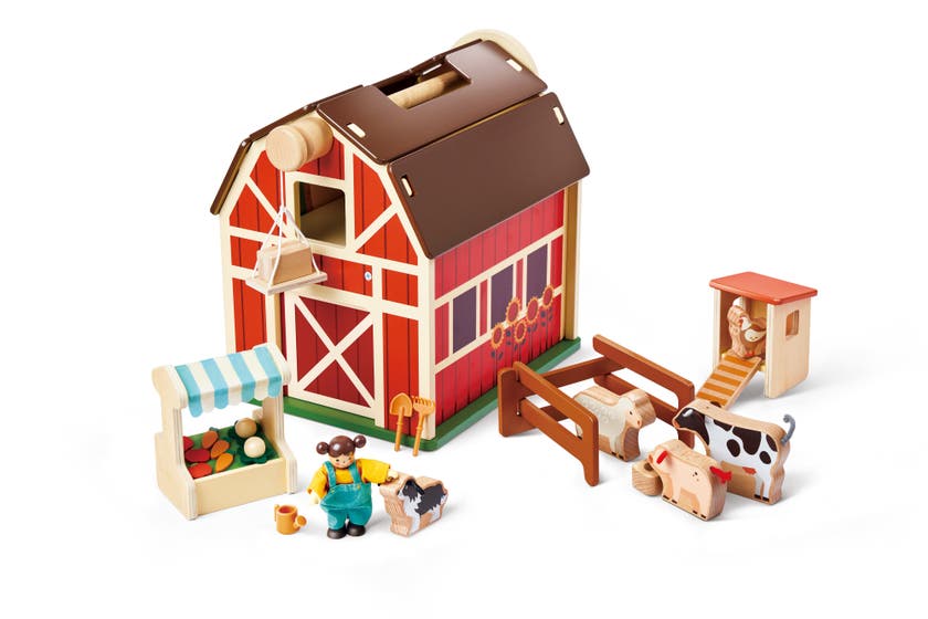 Hape Happy Farm Playset
