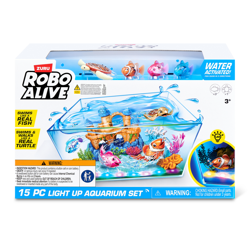 Robo Alive Light Up Aquarium Set
