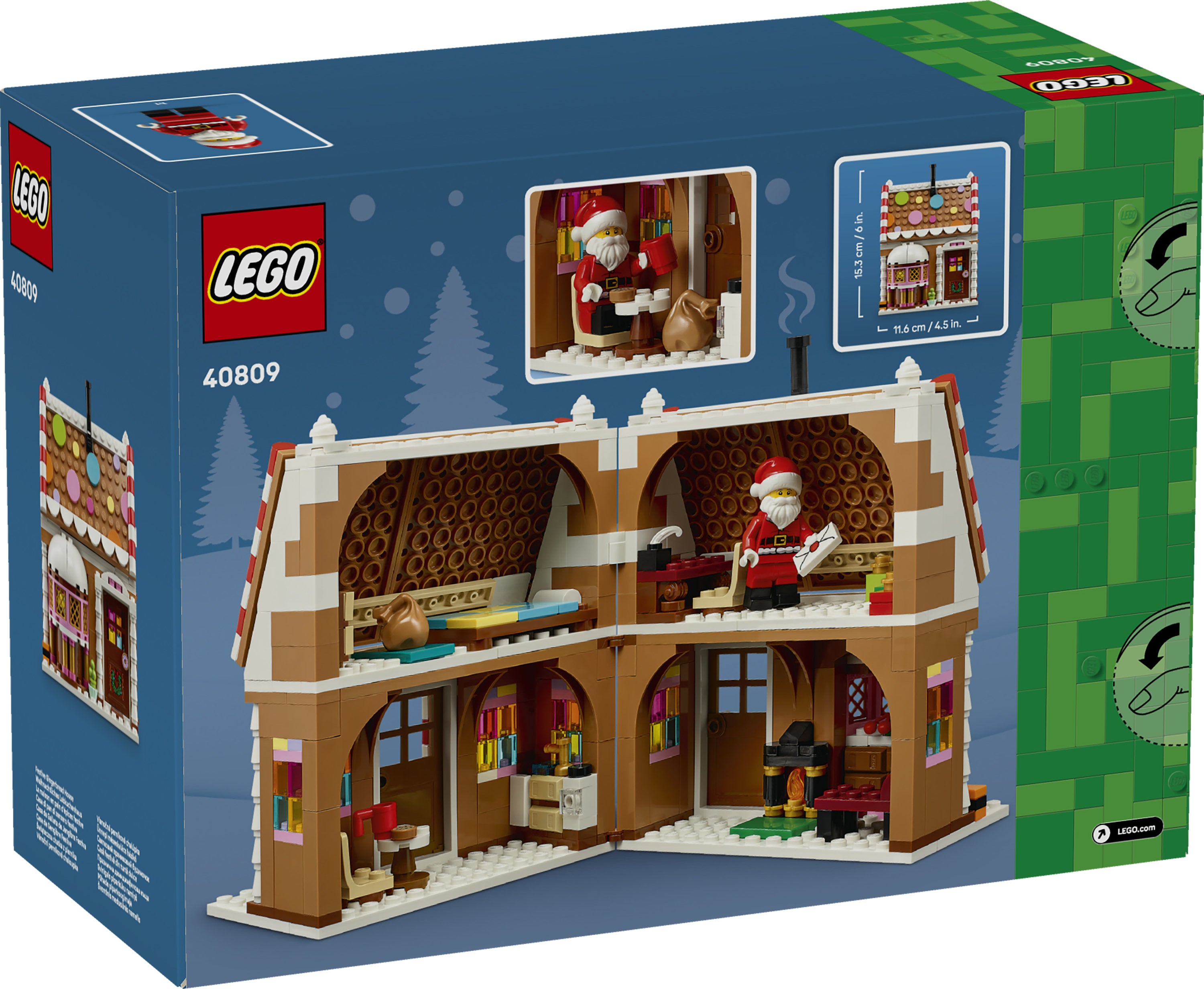 LEGO® Iconic Juligt pepparkakshus 40809