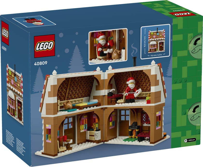 LEGO® Iconic Juligt pepparkakshus 40809