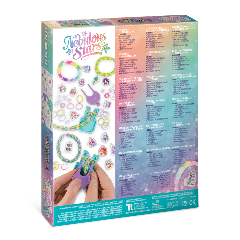 Nebulous Stars Rainbow Loom Armband Set