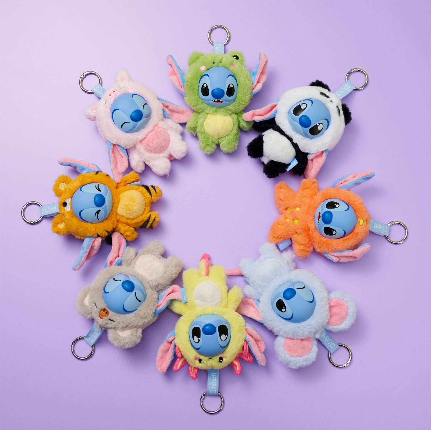 Disney YuYus Stitch Mystery Plush nyckelring 12 cm