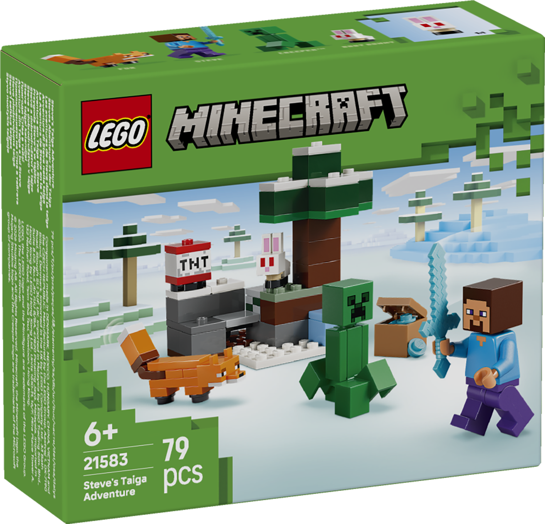 LEGO® Minecraft® Steves taigaäventyr Present till spelare 21583