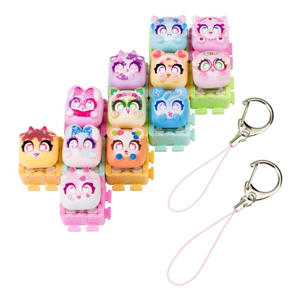 Clickeez Klickbar Fidget-Nyckelring 12 Figurer