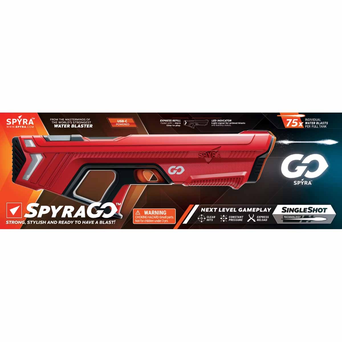 Spyra go Red Vattenpistol
