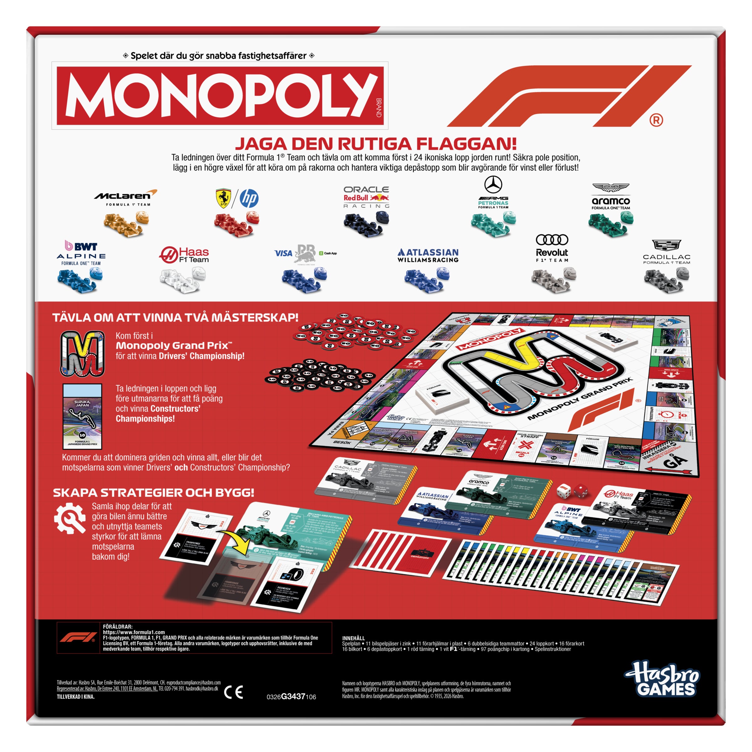 Hasbro Monopoly F1 Brädspel