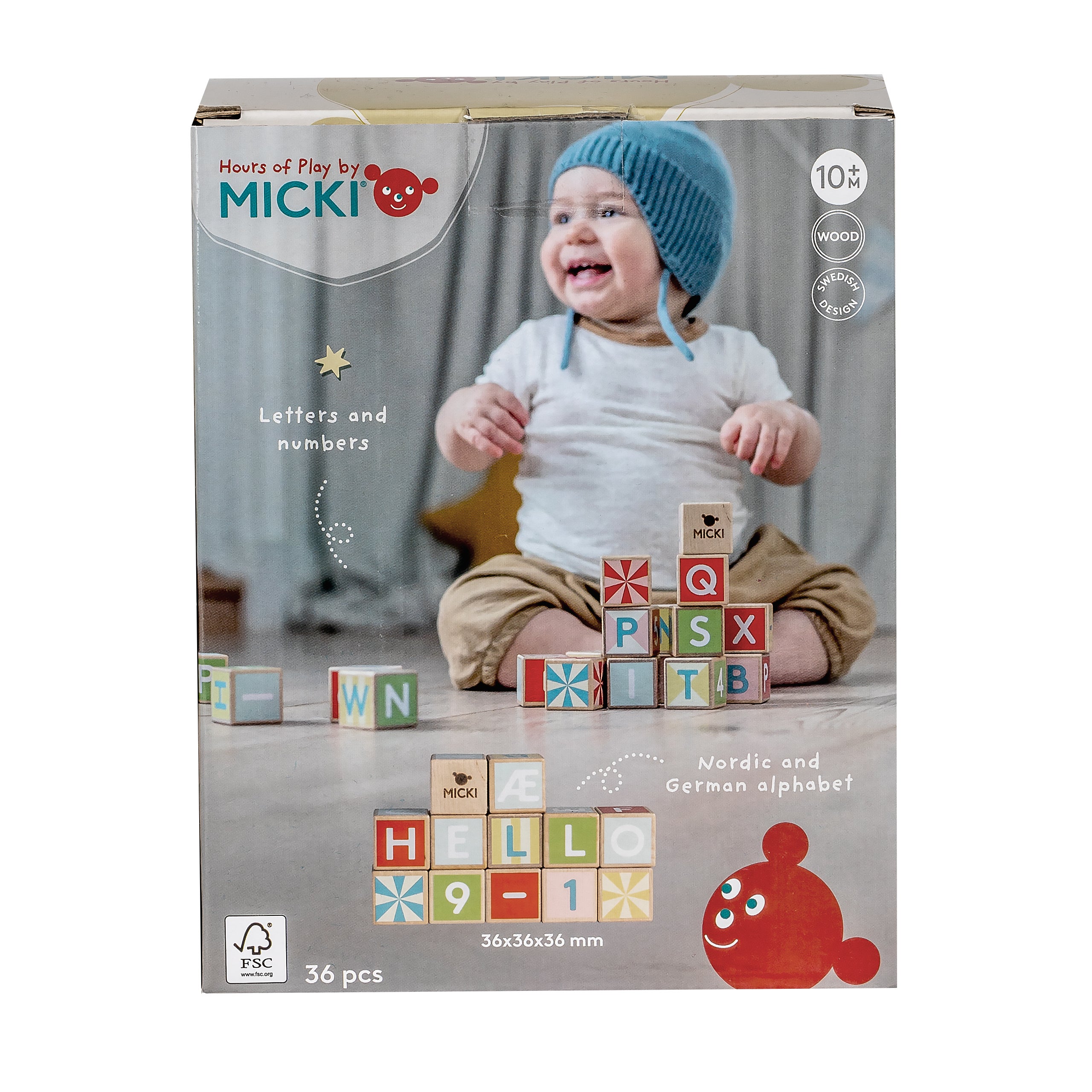 Micki bokstavsklossar 36 st