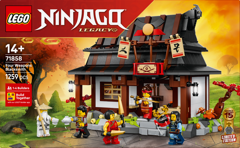 LEGO® NINJAGO® 15-årsjubileum – De fyra vapnens smedja 71858