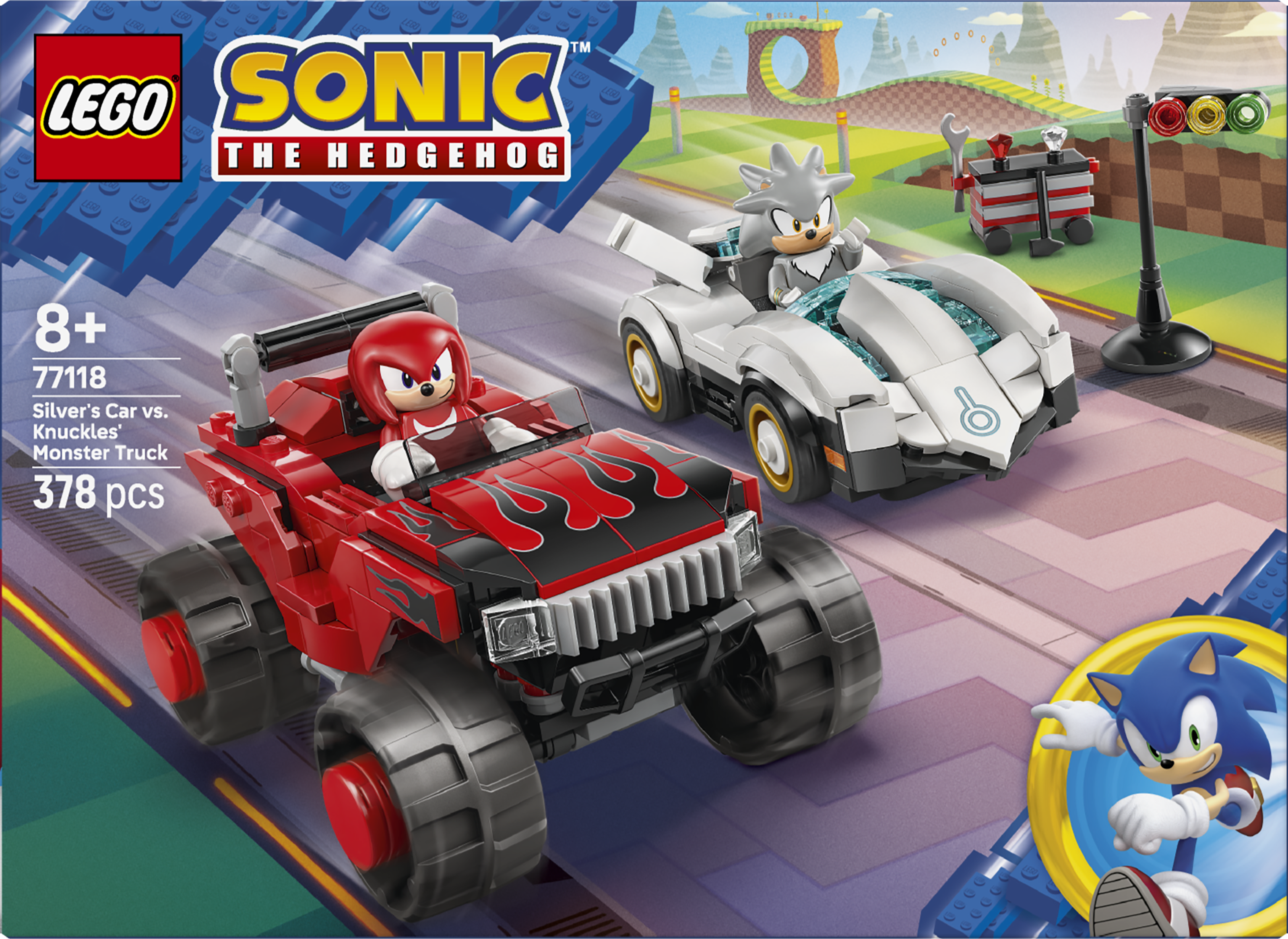LEGO® Sonic the Hedgehog™ Silvers bil mot Knuckles monstertruck 77118
