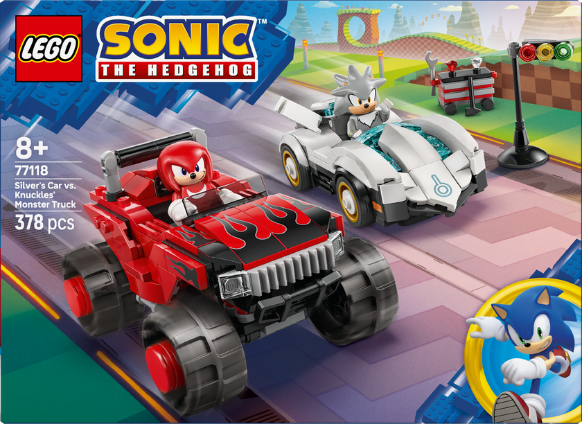 LEGO® Sonic the Hedgehog™ Silvers bil mot Knuckles monstertruck 77118