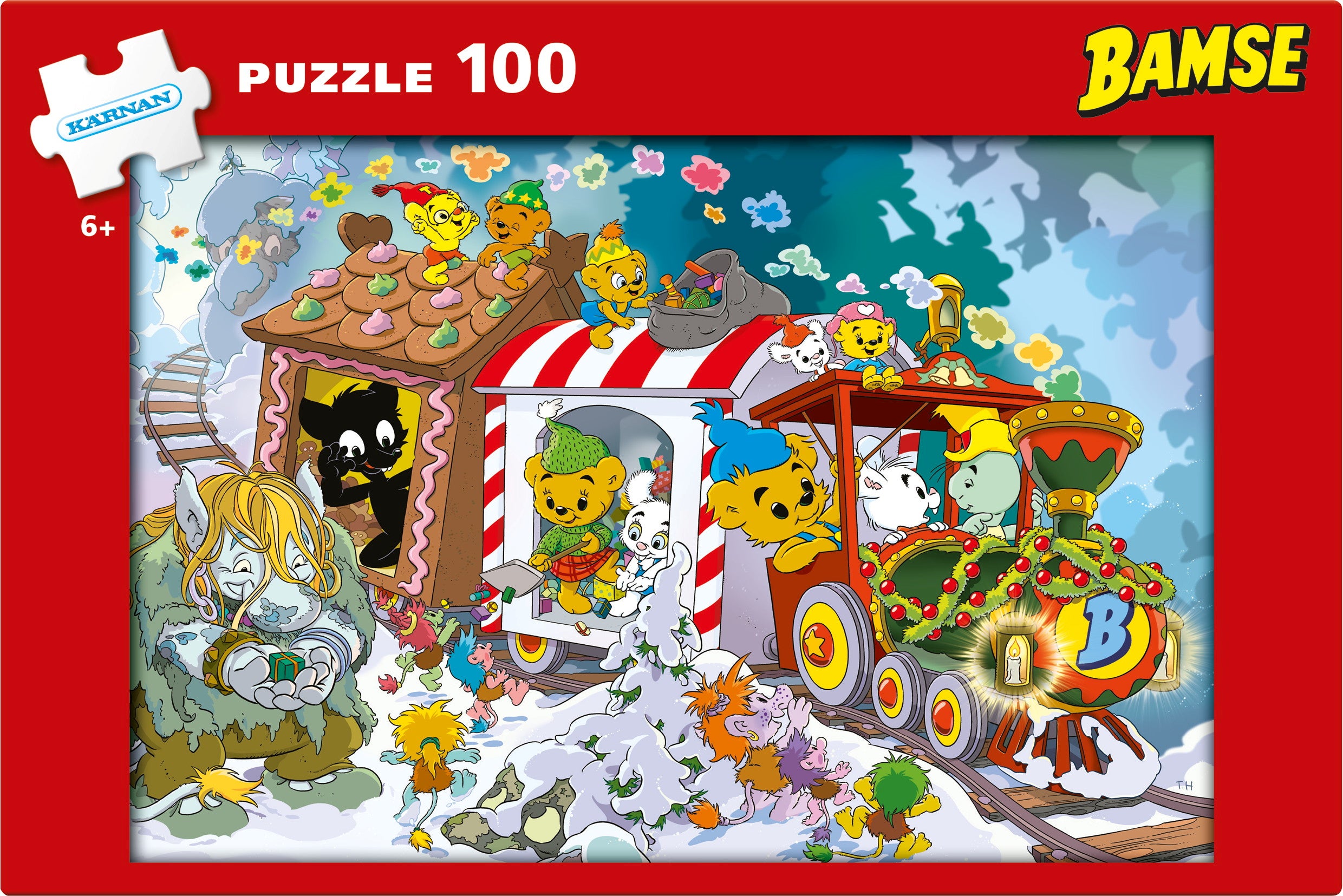 Bamse Julpussel 100 delar