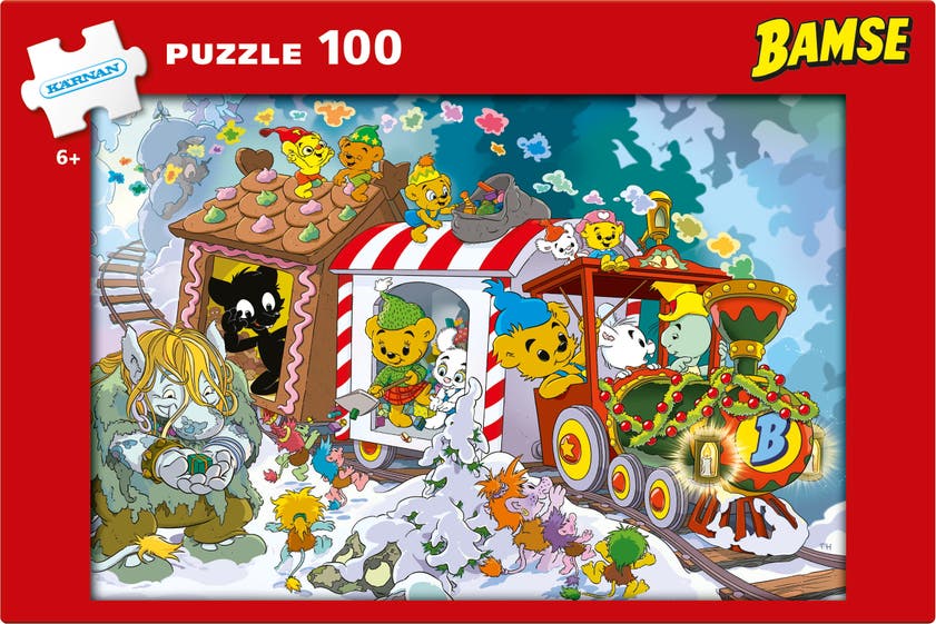 Bamse Julpussel 100 delar