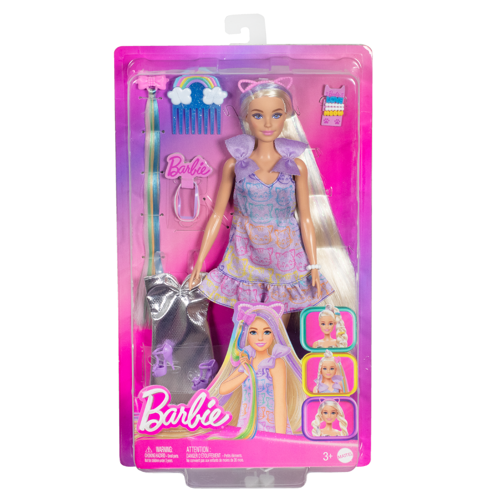 Barbie Fun & Fancy Hårdocka Blond med Tillbehör