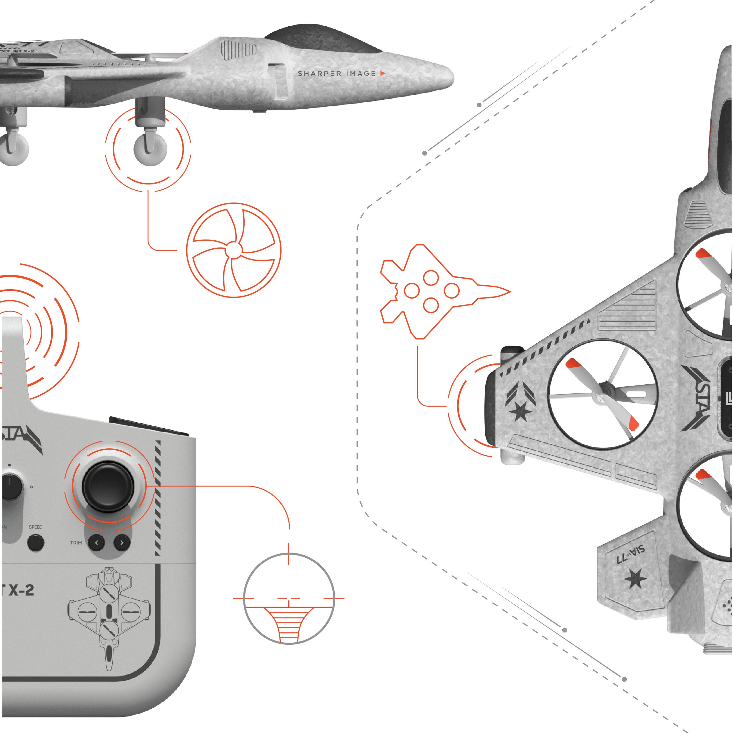 Thunderbolt Jet X-2 Stuntdrönare