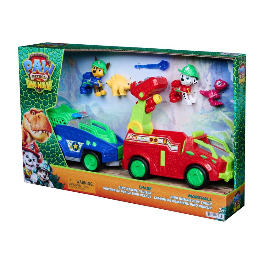 Paw Patrol Movie 3 Dino Vehicle 2 Pack