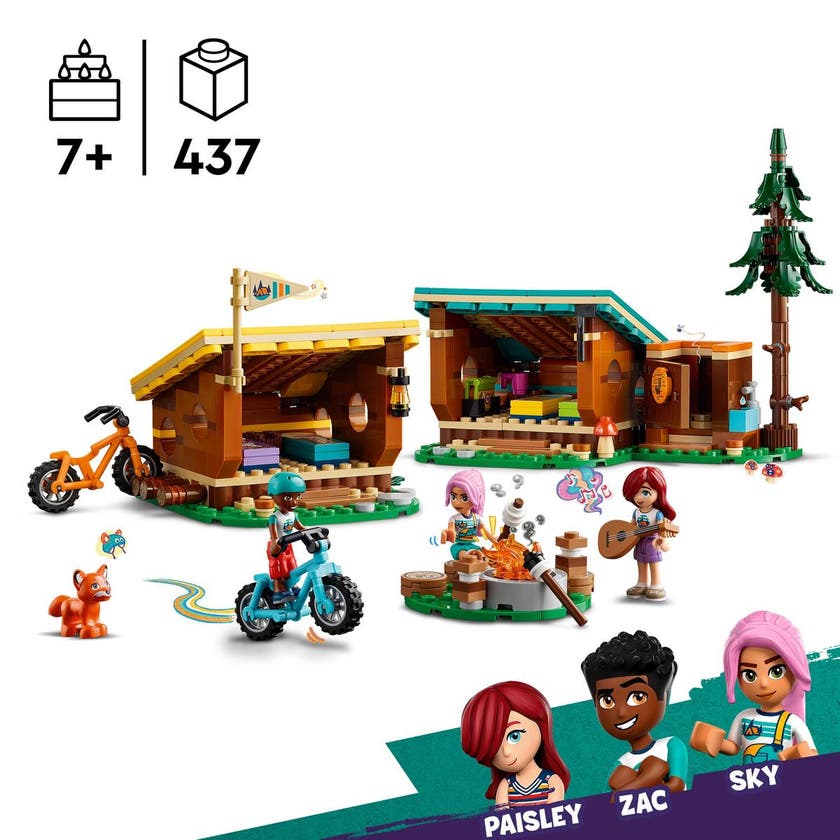 LEGO Friends 42624, Äventyrsläger – Mysiga stugor
