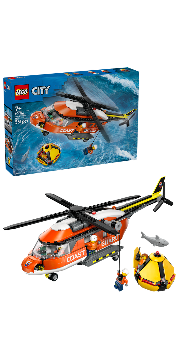 LEGO® City Kustbevakningens helikopter, Bygg- och lekset 60503