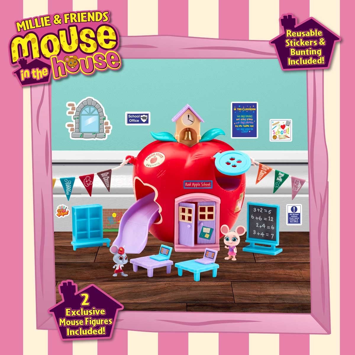 Mouse In The House, The Red Apple School Playset