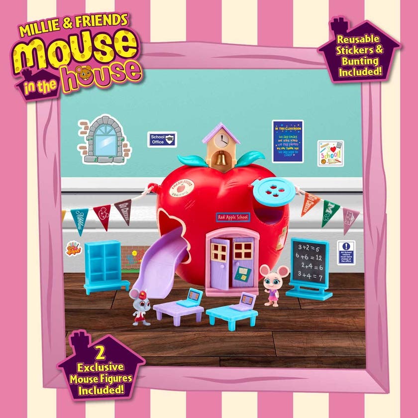 Mouse In The House, The Red Apple School Playset