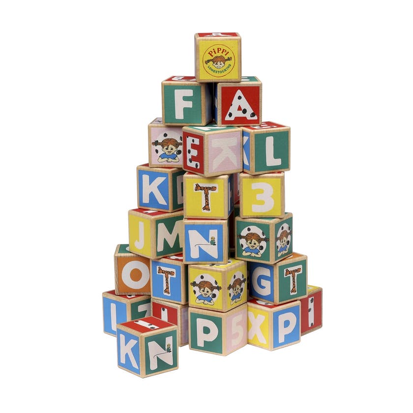 Pippi Bokstavsklossar 36 St