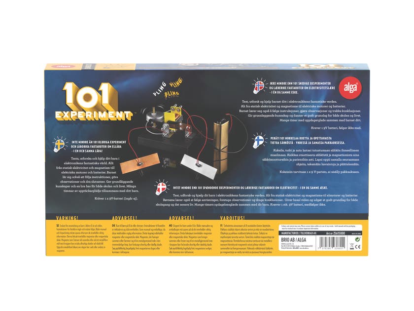 Alga, 101 Experiment