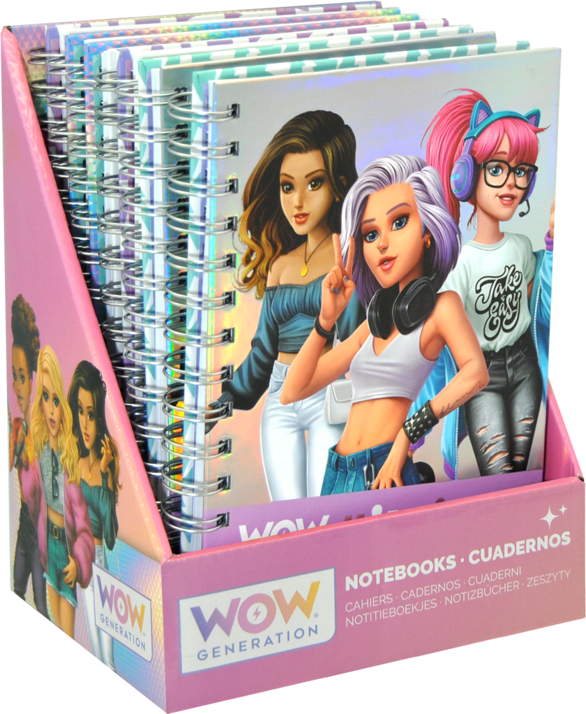 WOW Generation, A5 Inbunden Anteckningsbok, 80 Ark