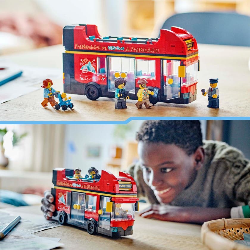 LEGO City 60407, Röd dubbeldäckare för sightseeing