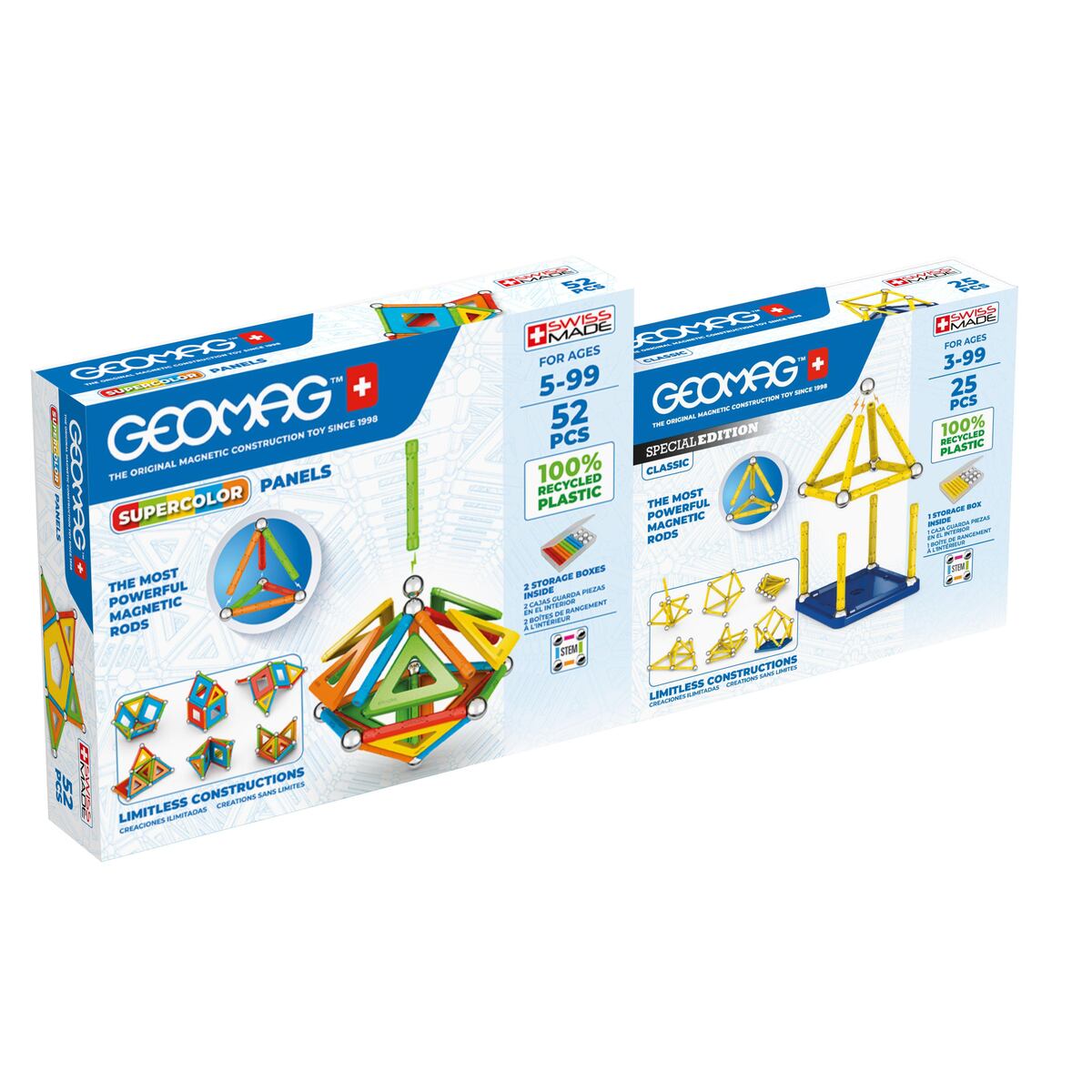 Geomag Bundle Supercolor Panels 52 Pcs + Classic Yellow Special 25 pcs